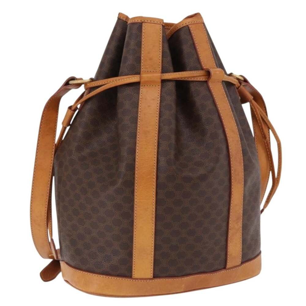 Celine Macadam Shoulder Bag Brown